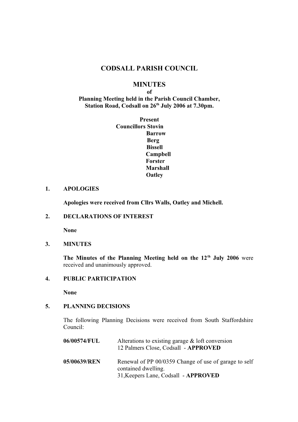 Codsall Parish Council s2