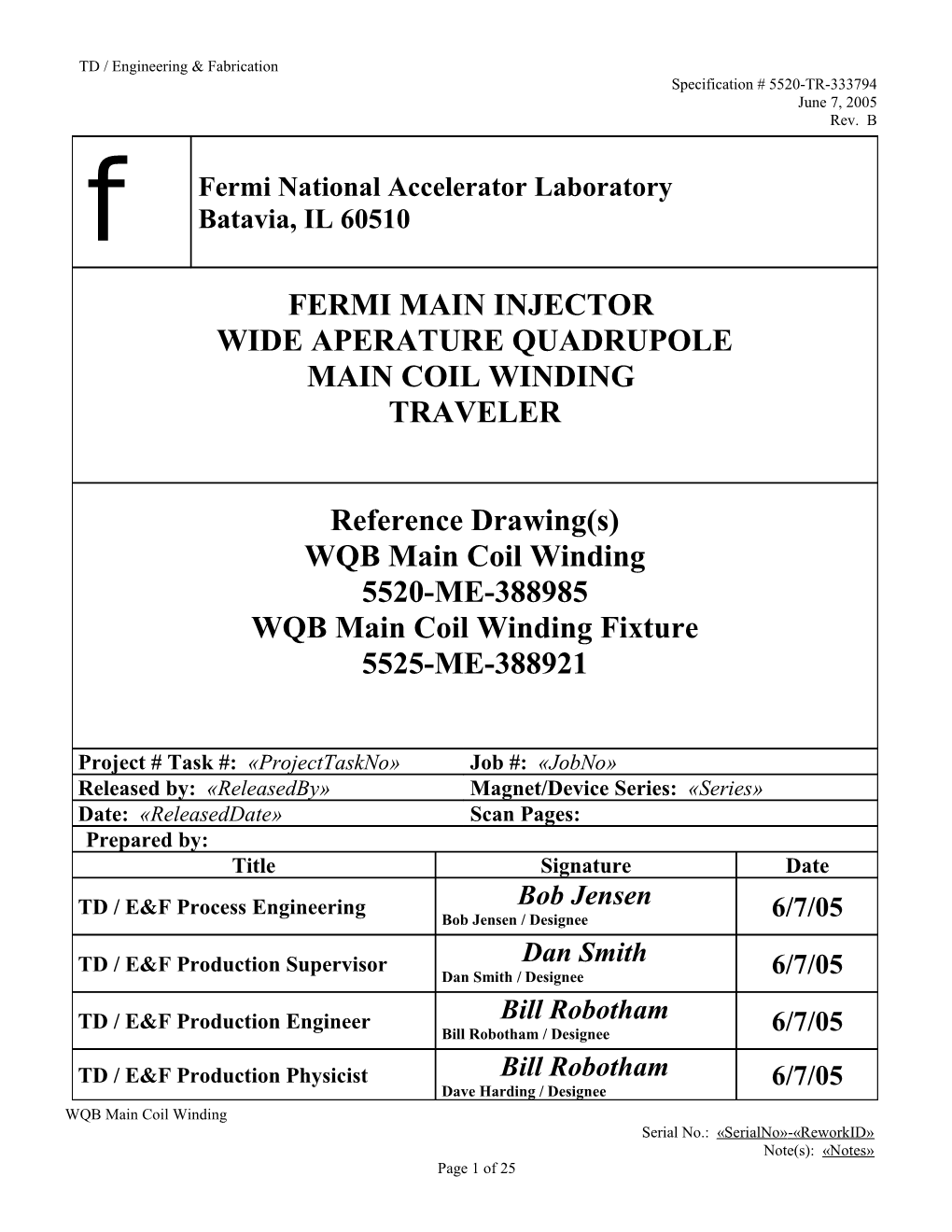 TD / Engineering & Fabrication