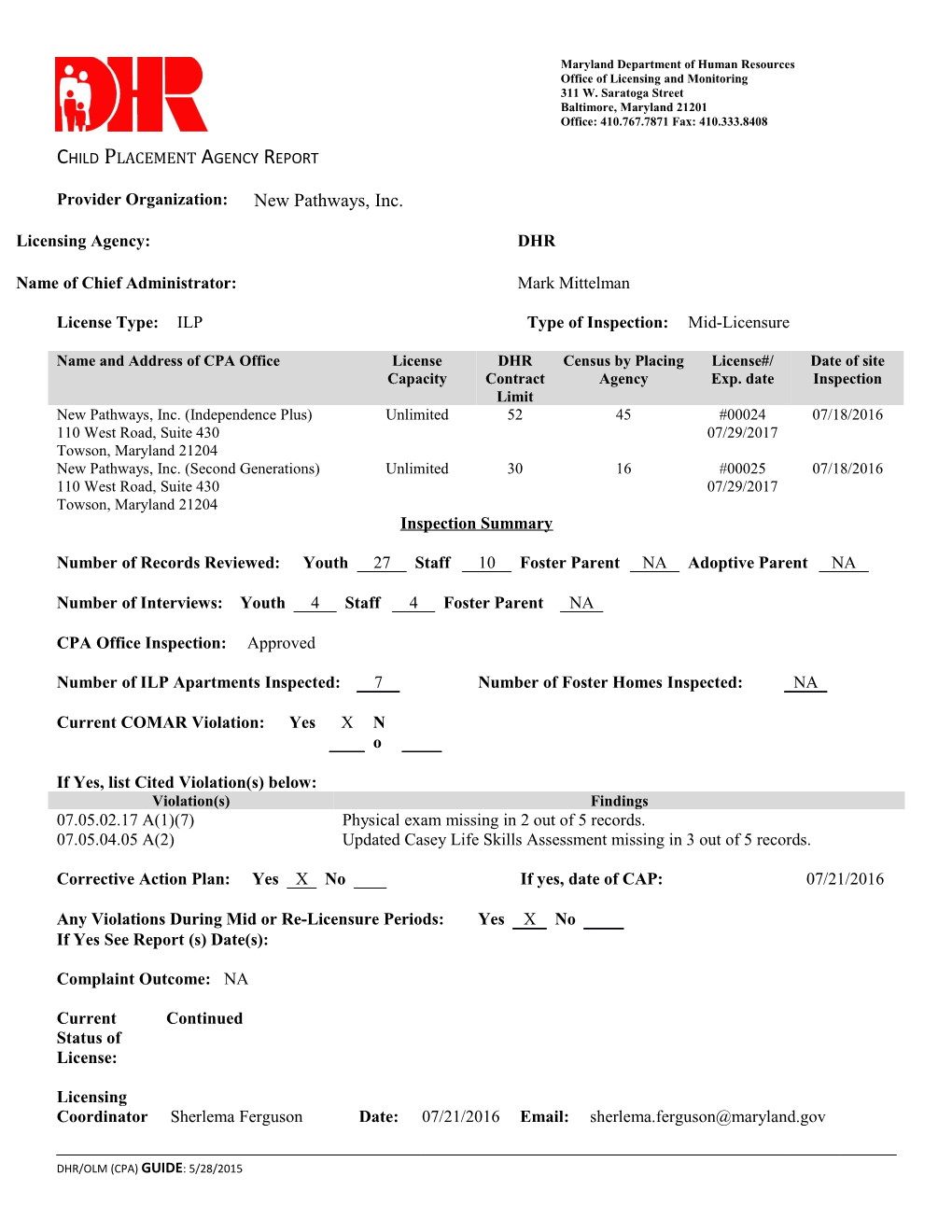 Office of Licensing and Monitoring s4