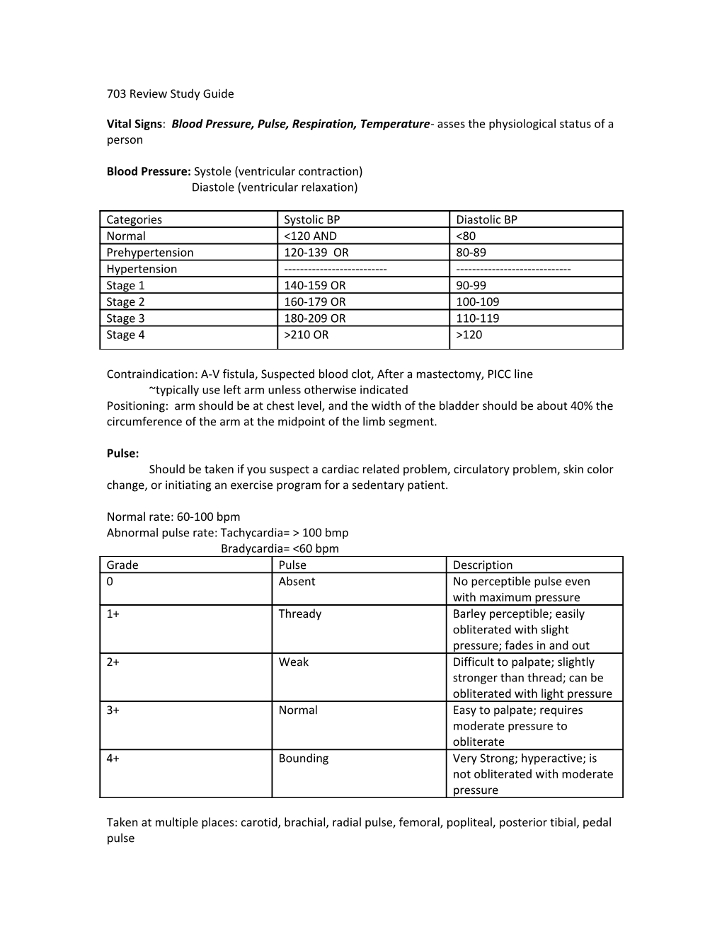 703 Review Study Guide