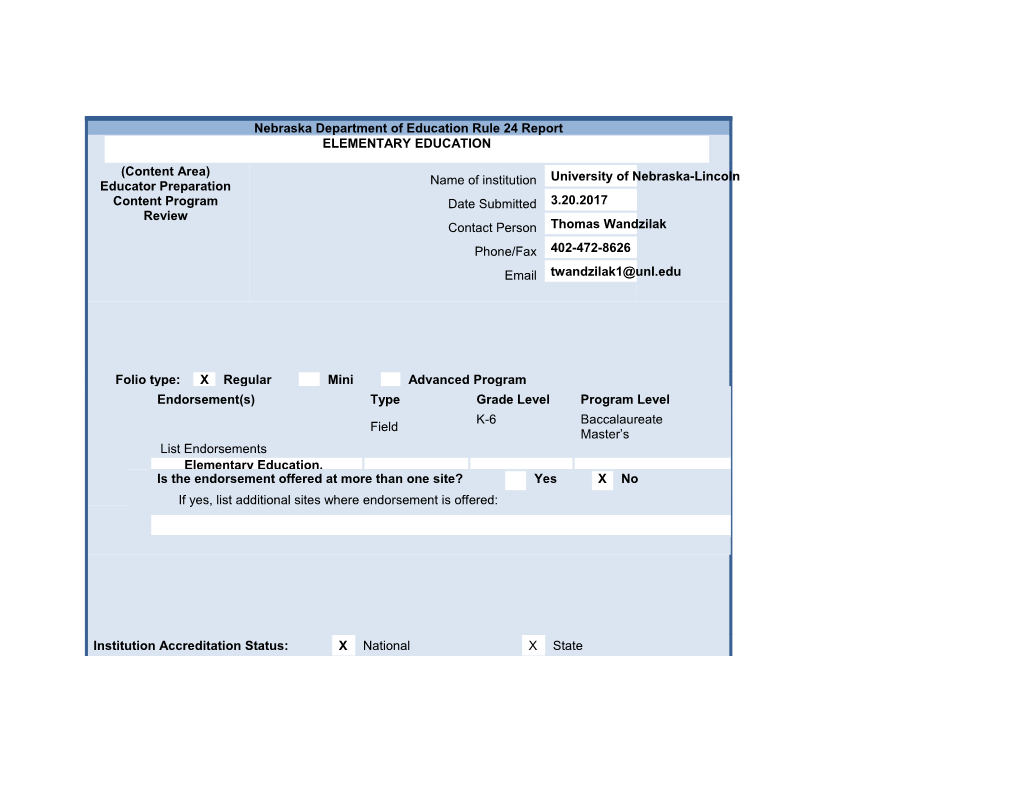 Report to the Nebraska Department of Education s3