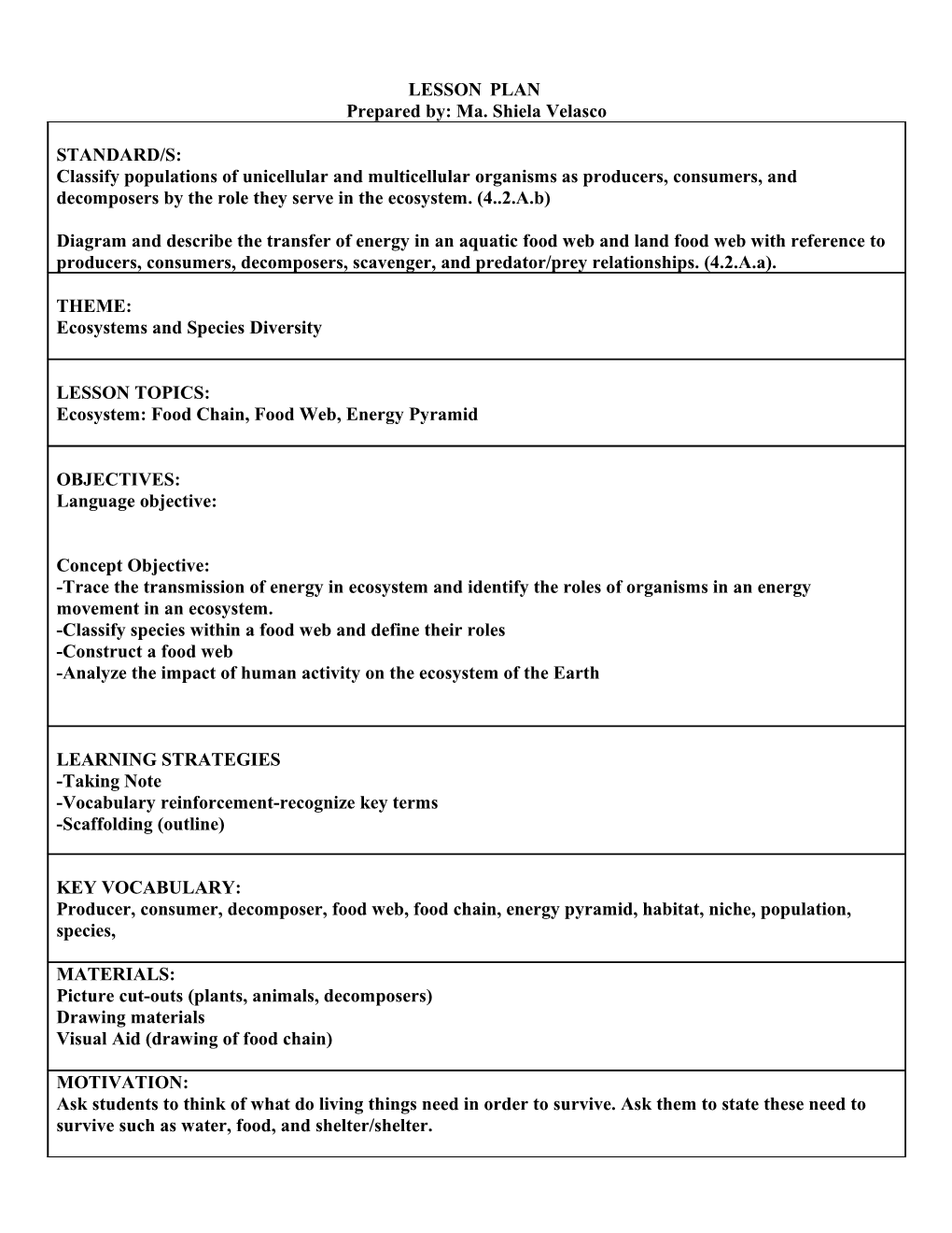 SIOP Lesson Plan Template 2