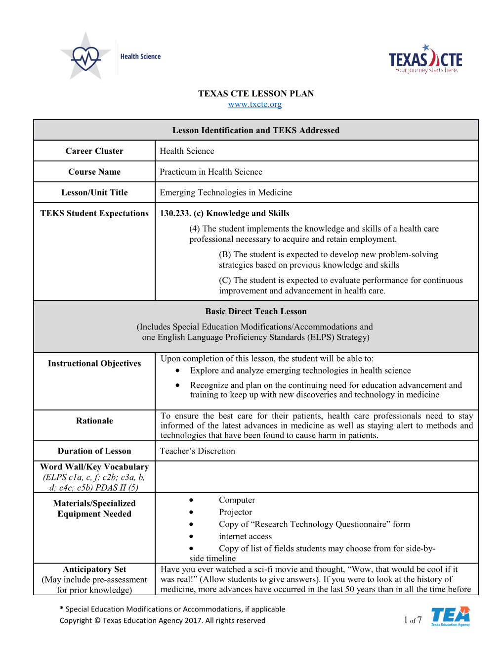 Explore and Analyze Emerging Technologies in Health Science