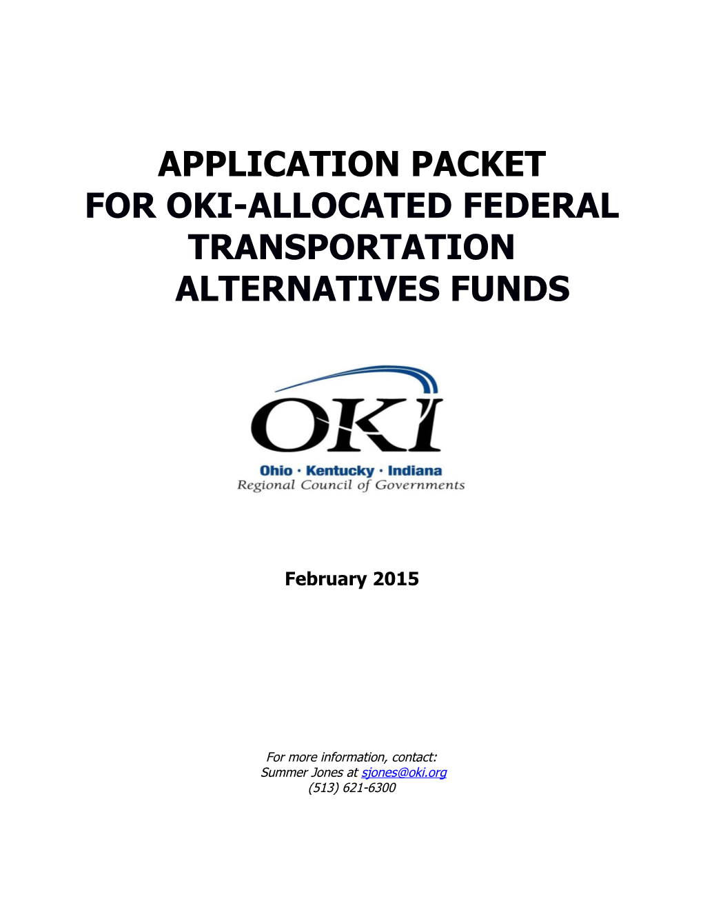 OKI Transportation Alternatives Project Ranking