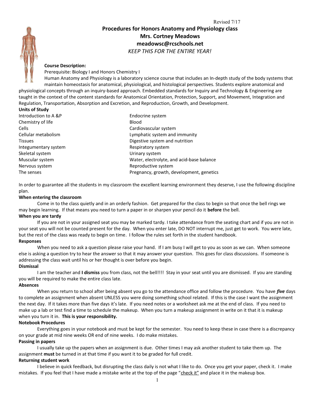 __Procedures for Ecology Class