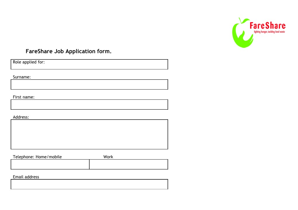 Crisis Volunteer Application Form