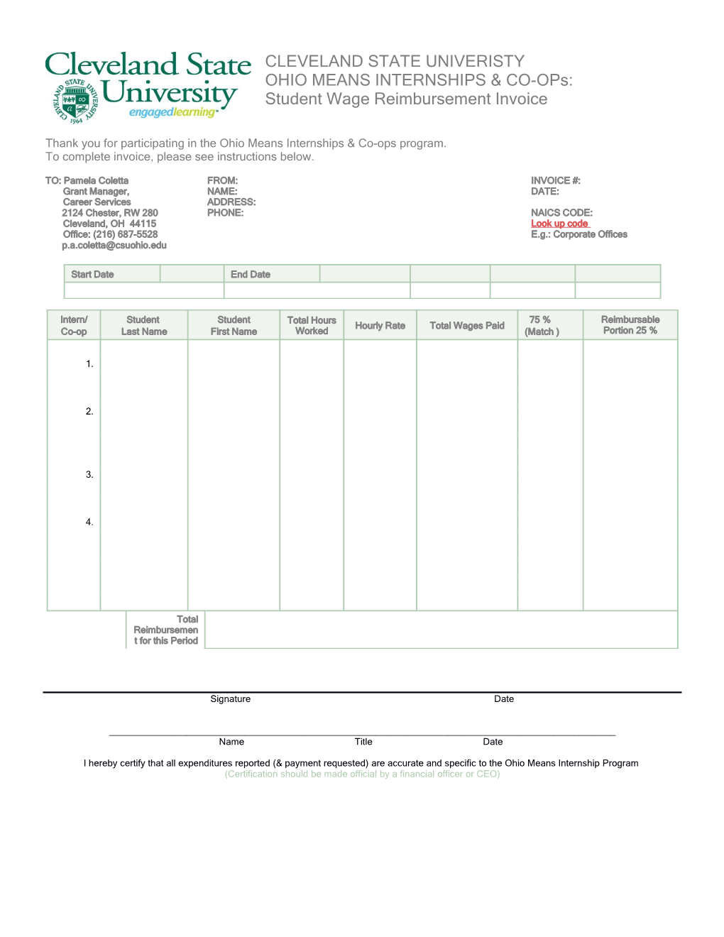 Sales Invoice (Green Design)