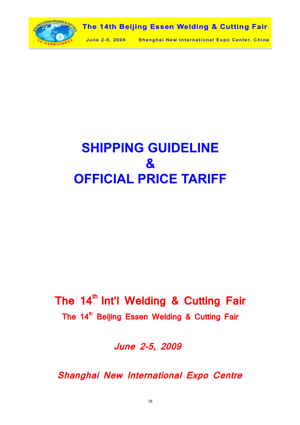 The 14Th Int L Welding & Cutting Fair