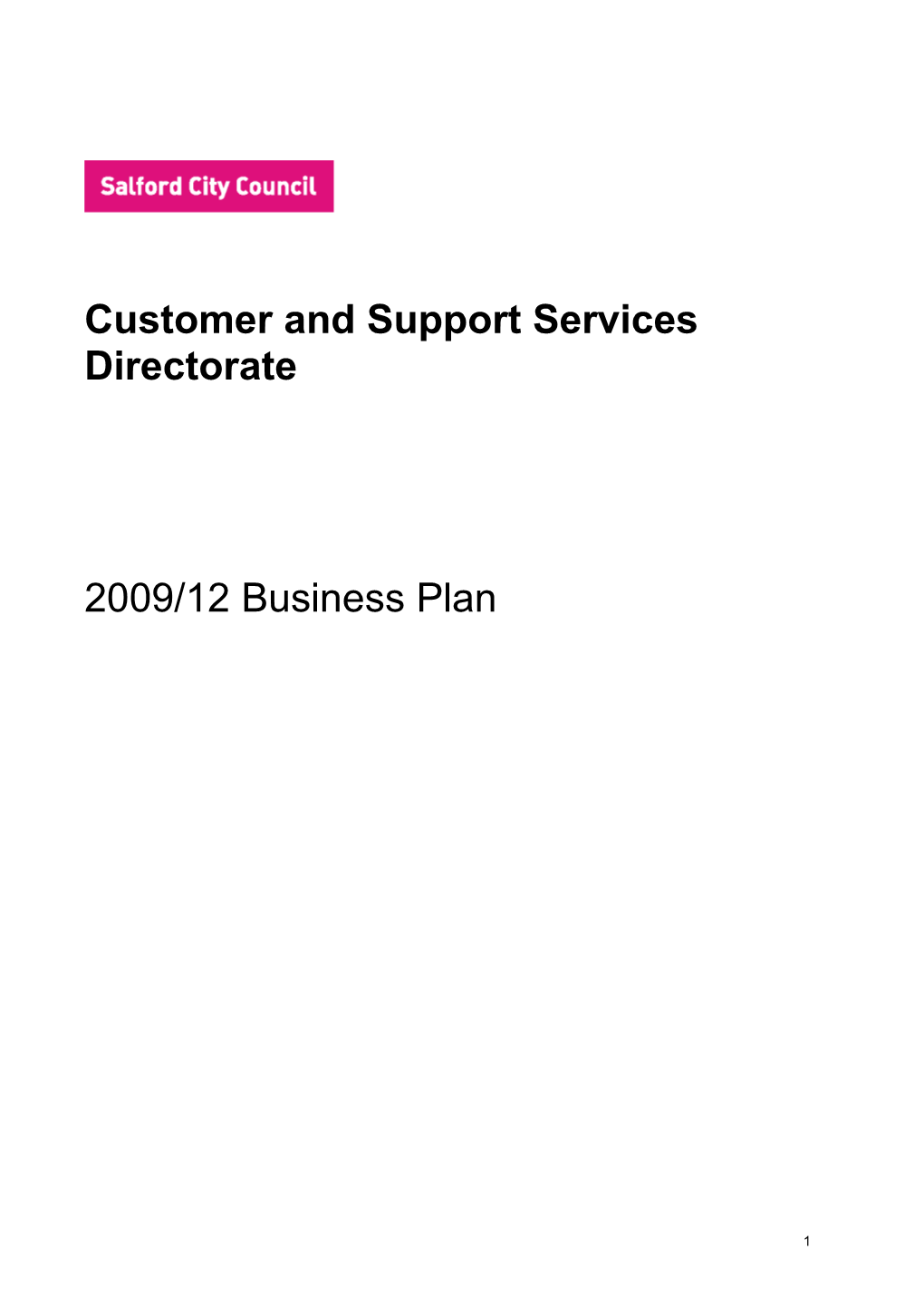 Customer and Support Services Directorate