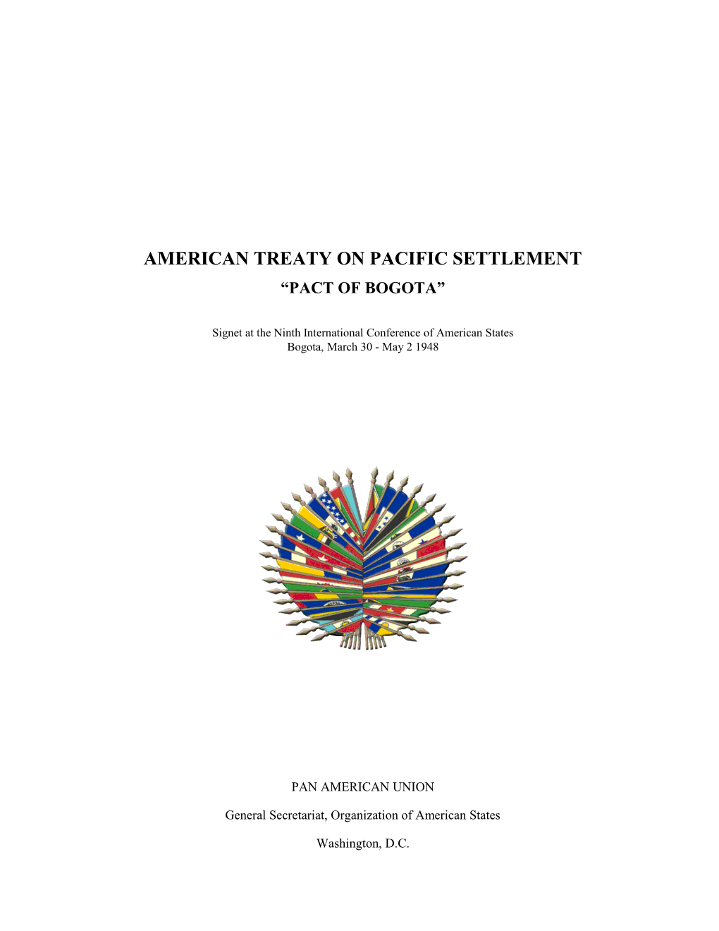 American Treaty on Pacific Settlement