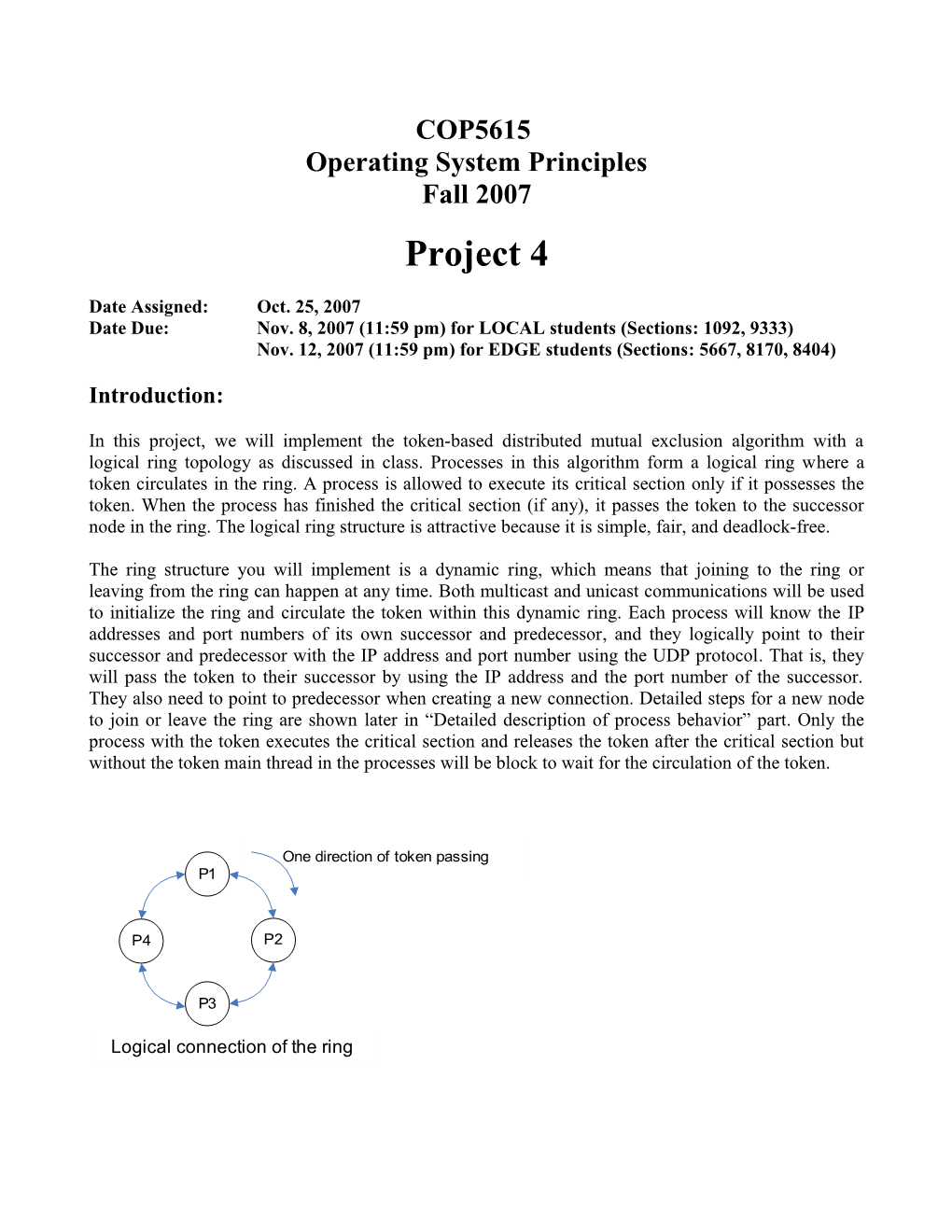 COP5615 Operating System Principles