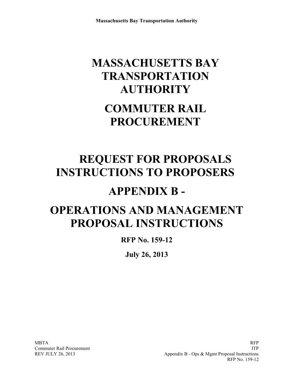 Massachusetts Bay Transportation Authority