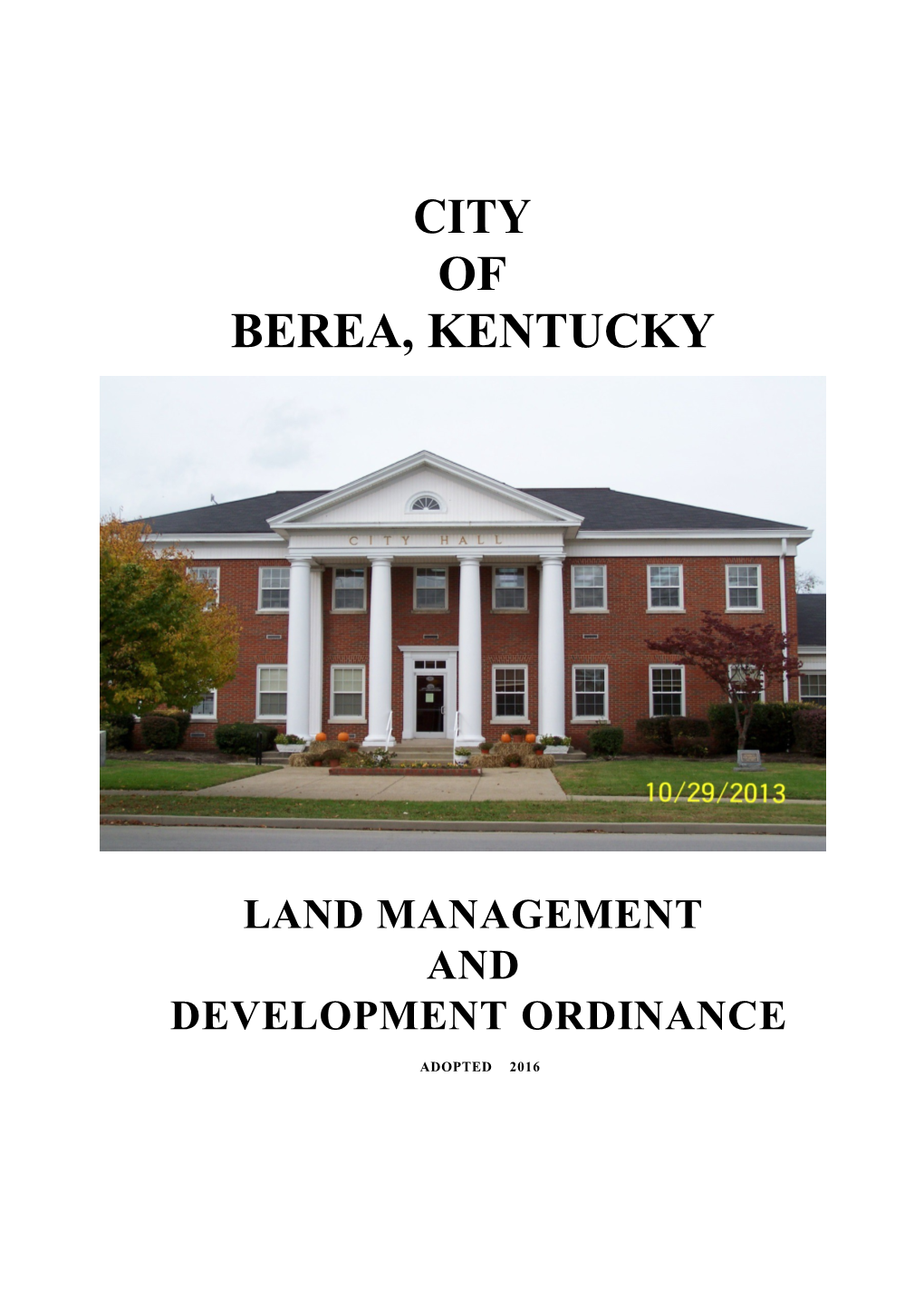 Land Management And
