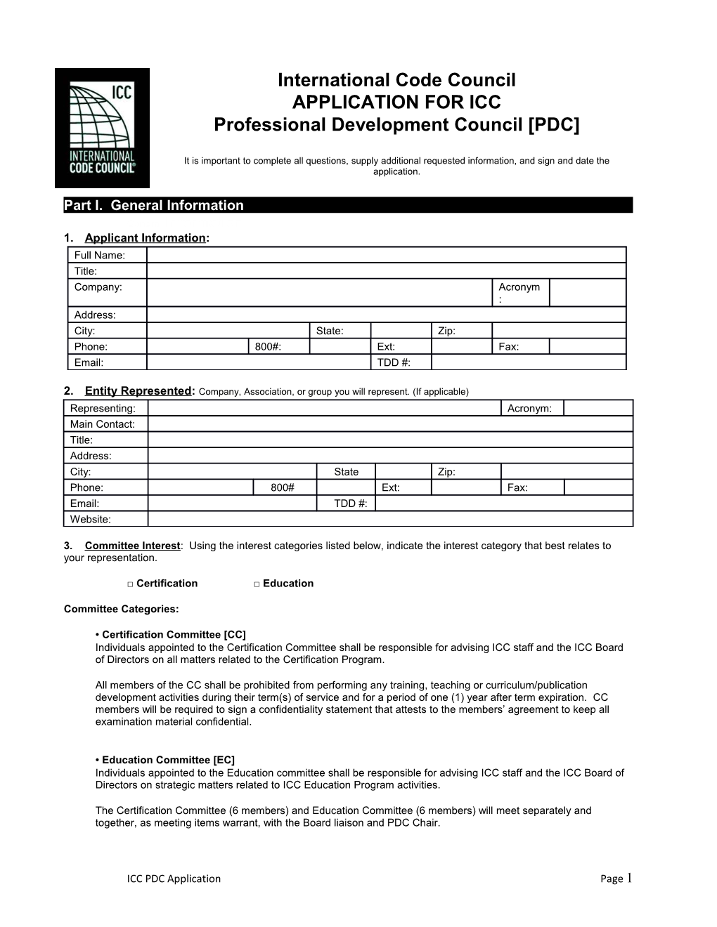 Professional Development Council PDC