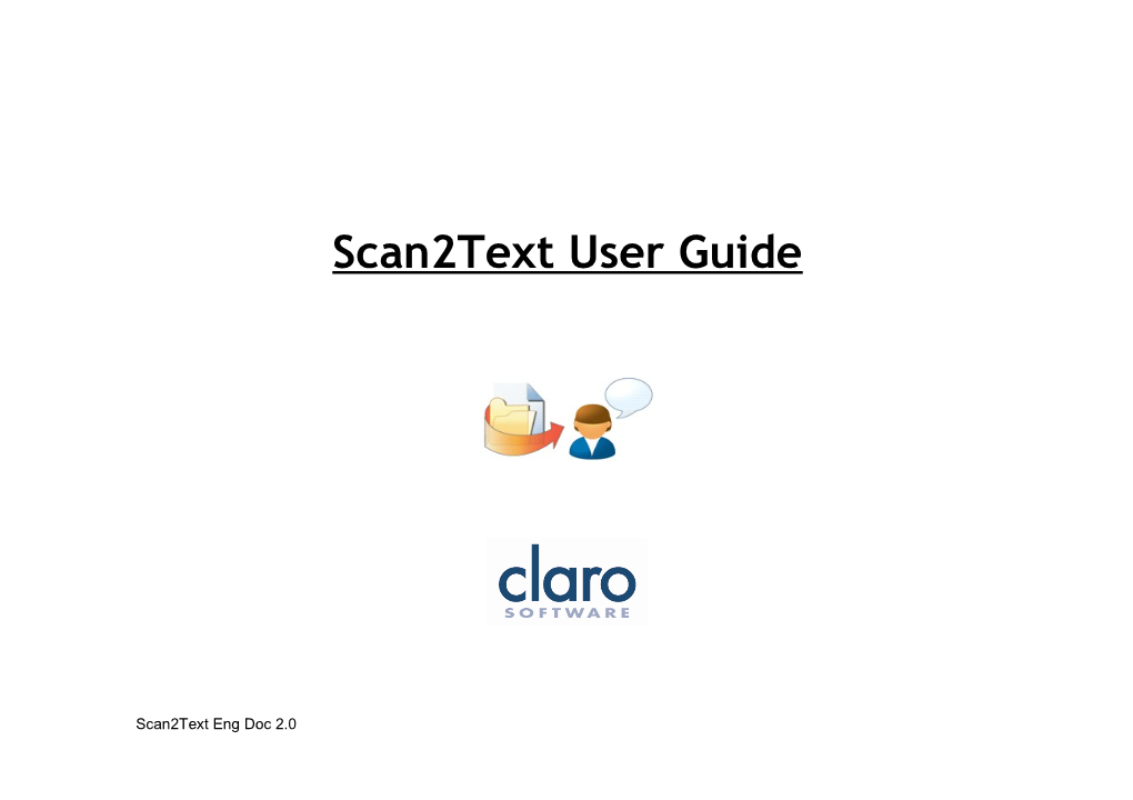 Scan2text User Guide