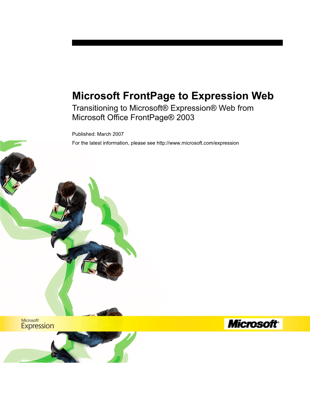 Microsoft Frontpage to Expression Web