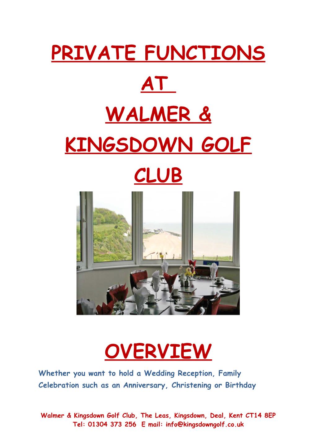 Walmer & Kingsdown Golf Club