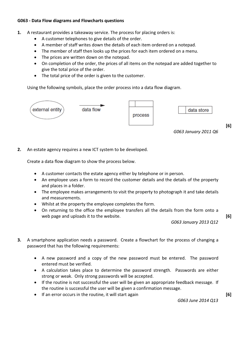 G063 - Project Planning Questions