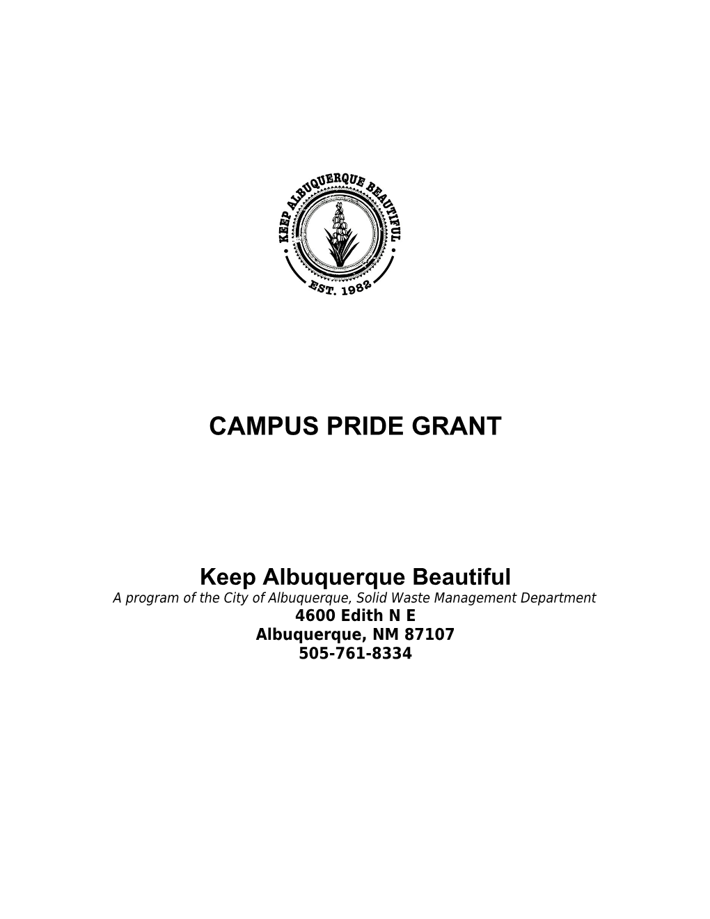 Campuspride Grant