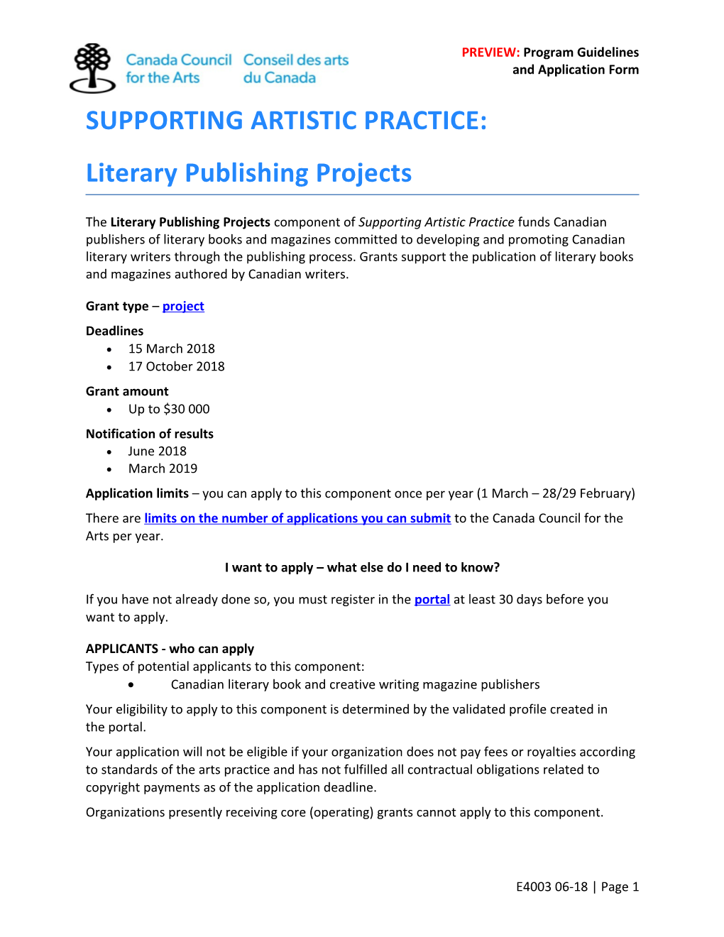 Supporting Artistic Practice
