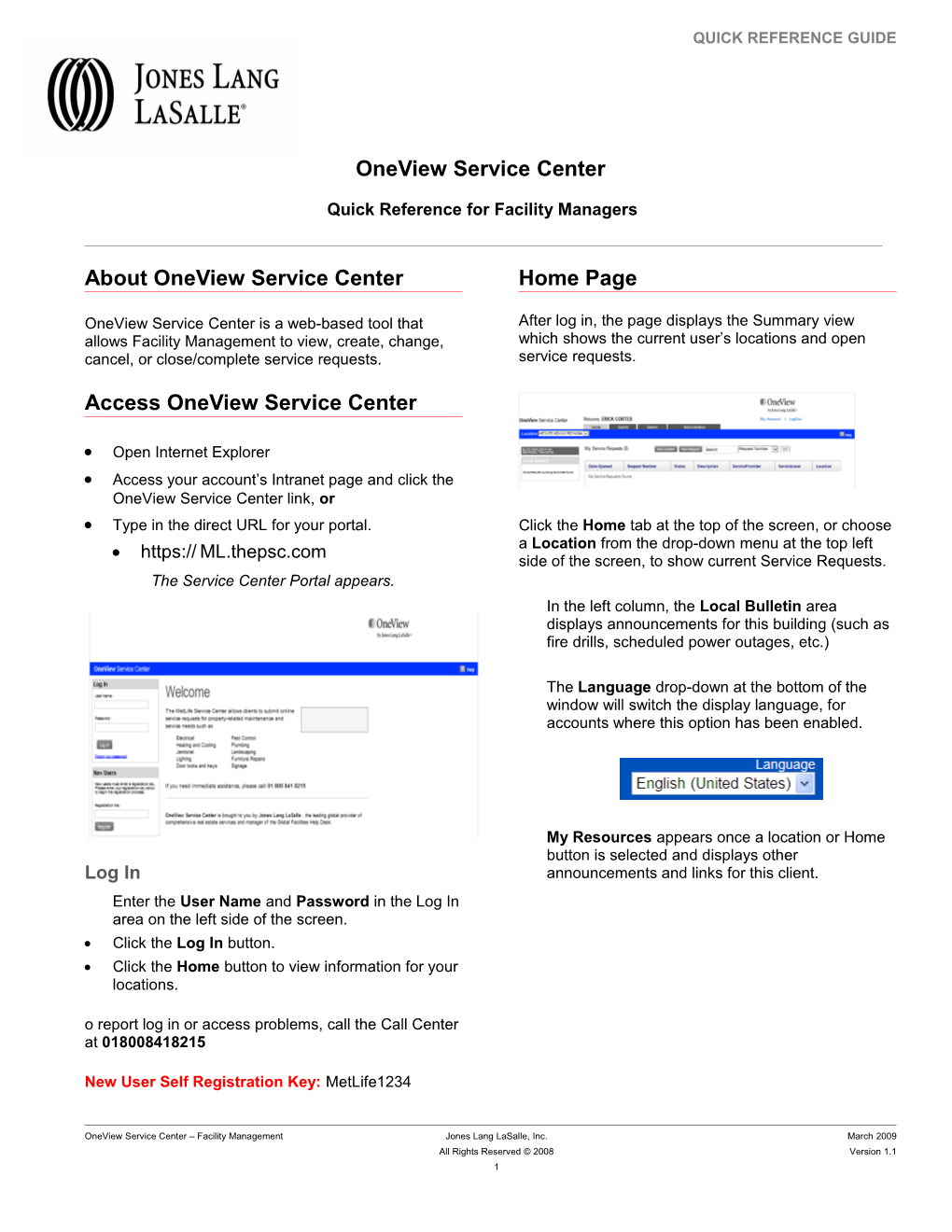 OVSC Quick Reference - Facility Manager Baseline