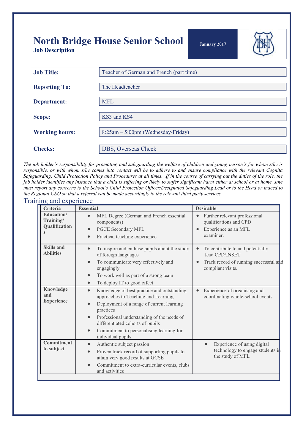 JD Template Europe (Schools)