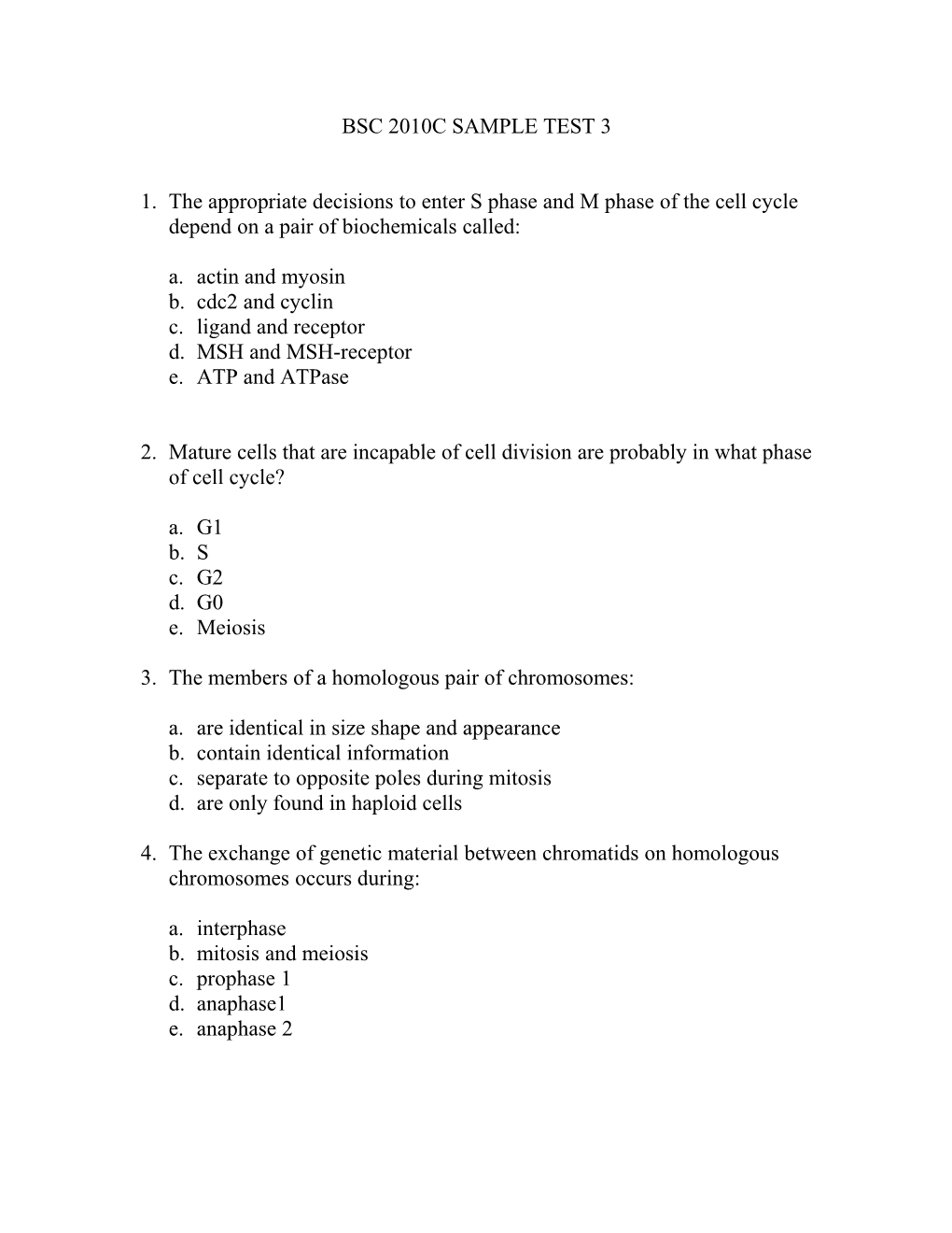 Bsc 2010C Sample Test 3