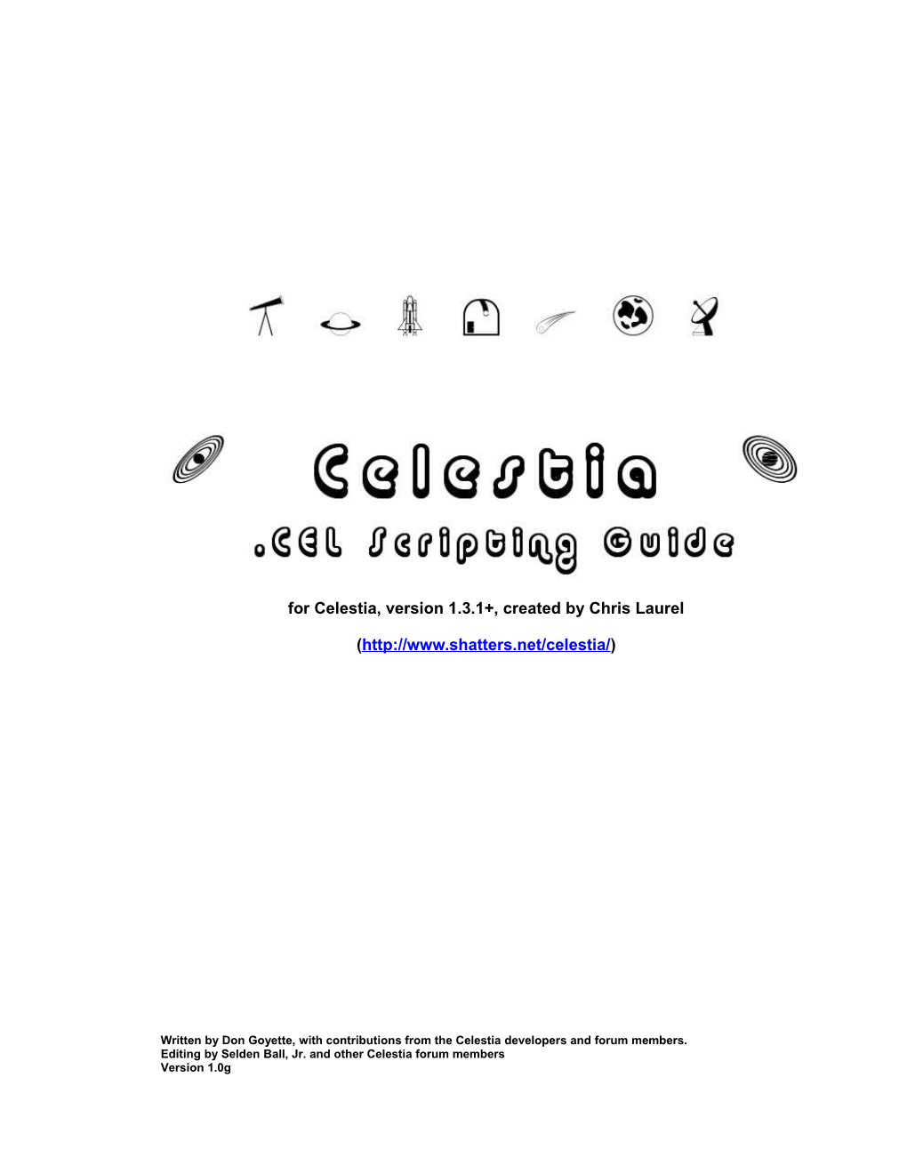 Celestia .CEL Scripting Guide (Ver. 1.0E)