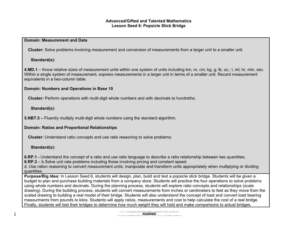 Advanced/Gifted and Talented Mathematics