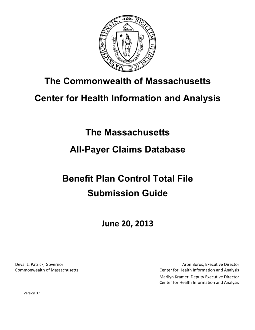 Benefit Plan Control Total File Submission Guide