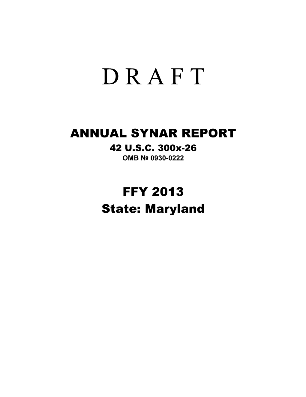 Annual Synar Report s1