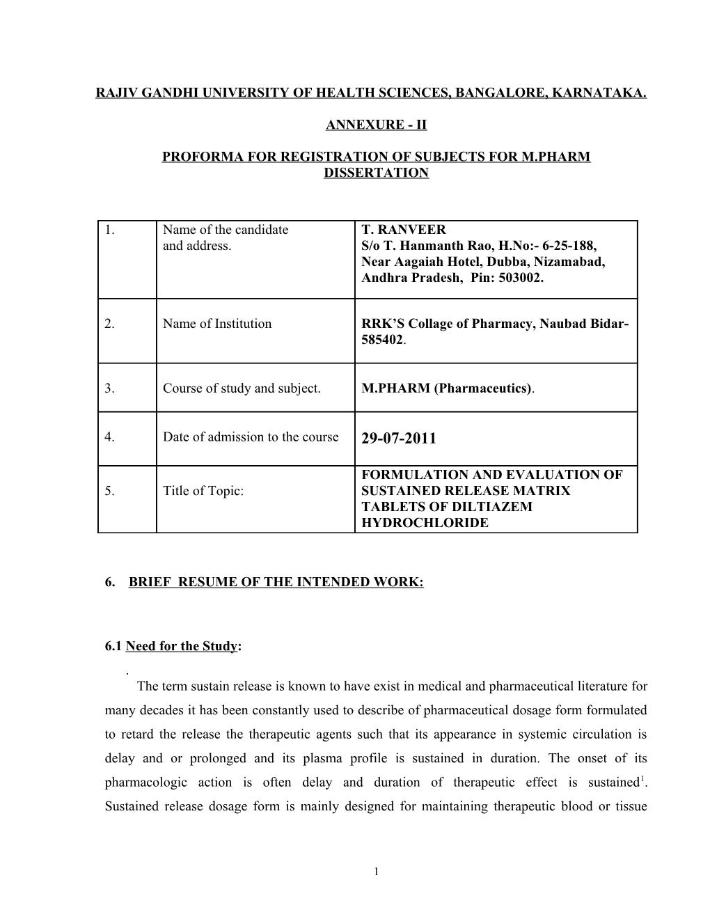 Rajiv Gandhi University of Health Sciences, Bangalore, Karnataka s29