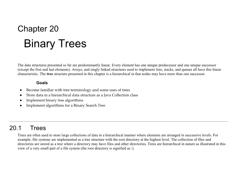 Become Familiar with Tree Terminology and Some Uses of Trees