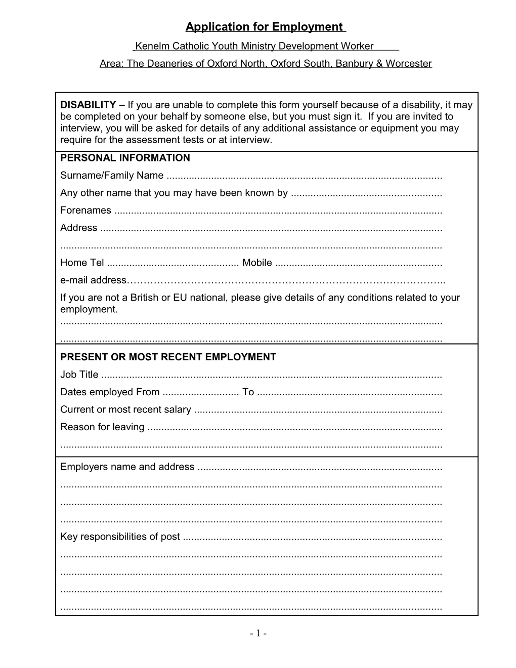 Application for Employment s32