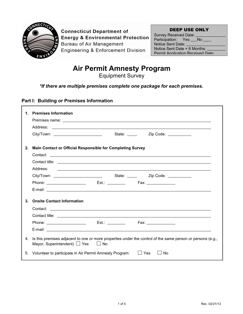 Air Permit Amnesty Program