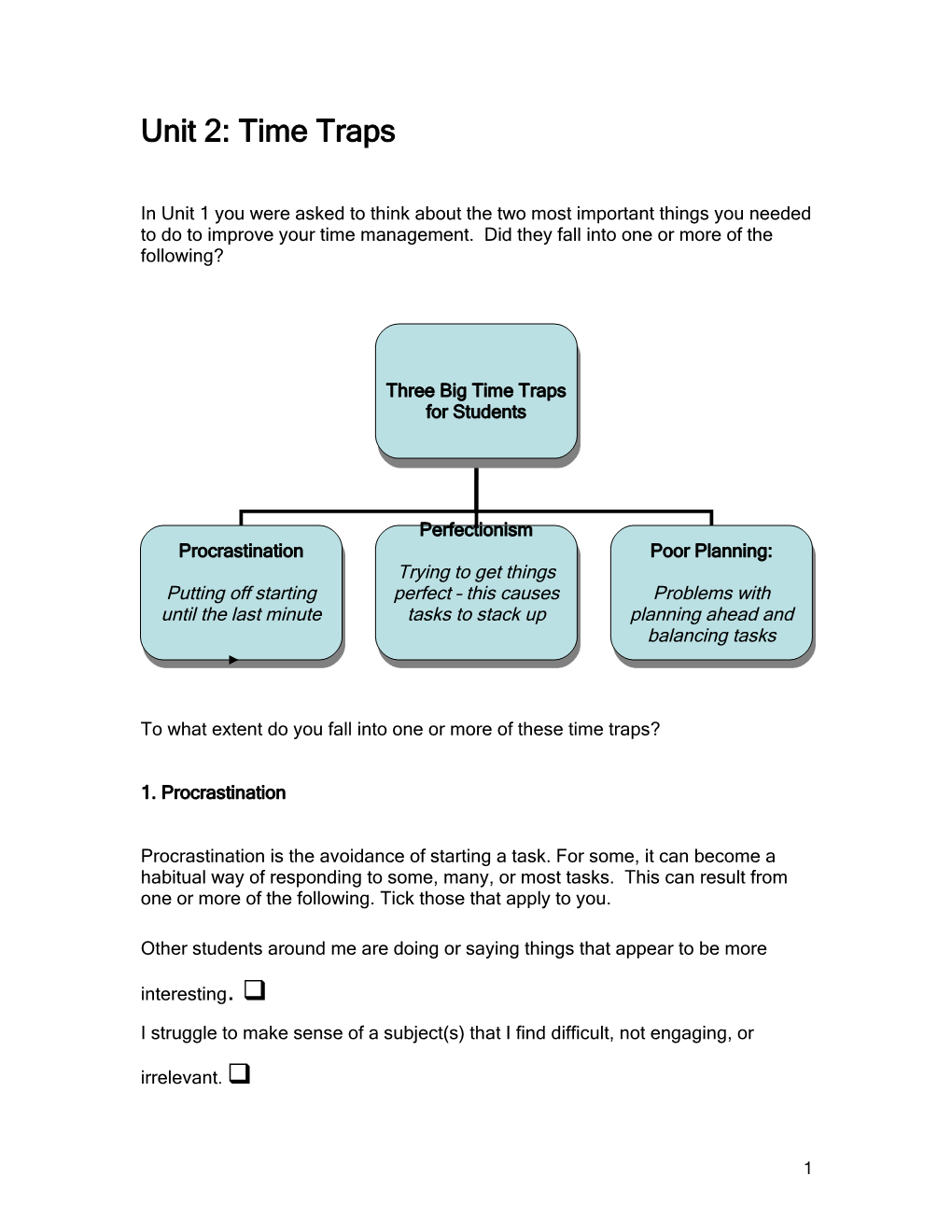 Section 3: Time Management