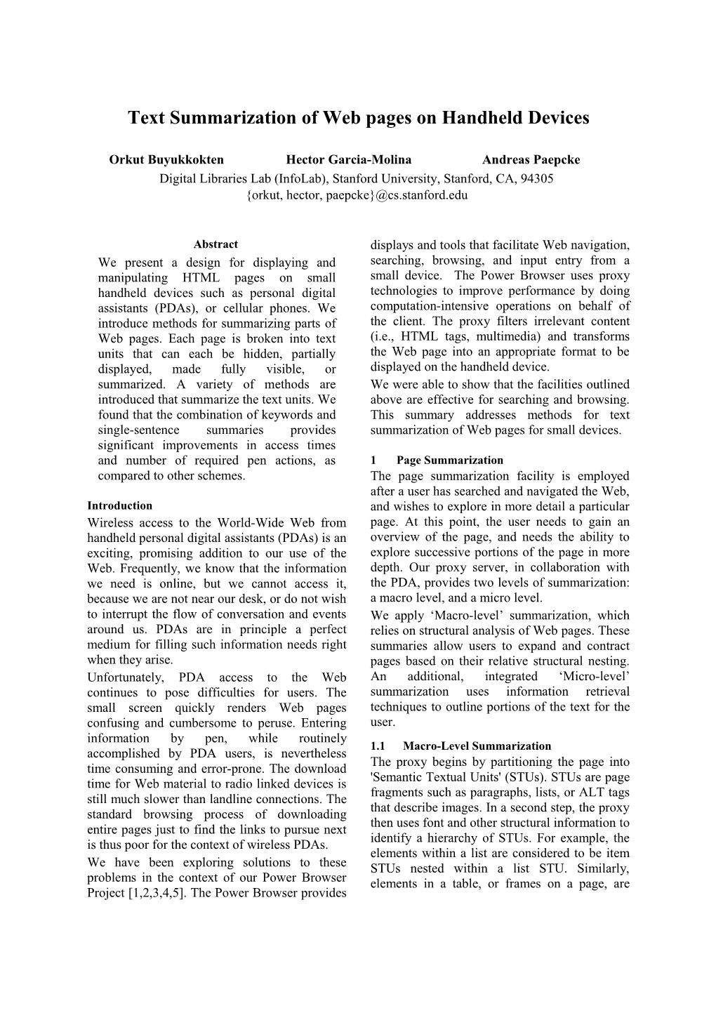 Model in Word of an ACL-2000 Communication