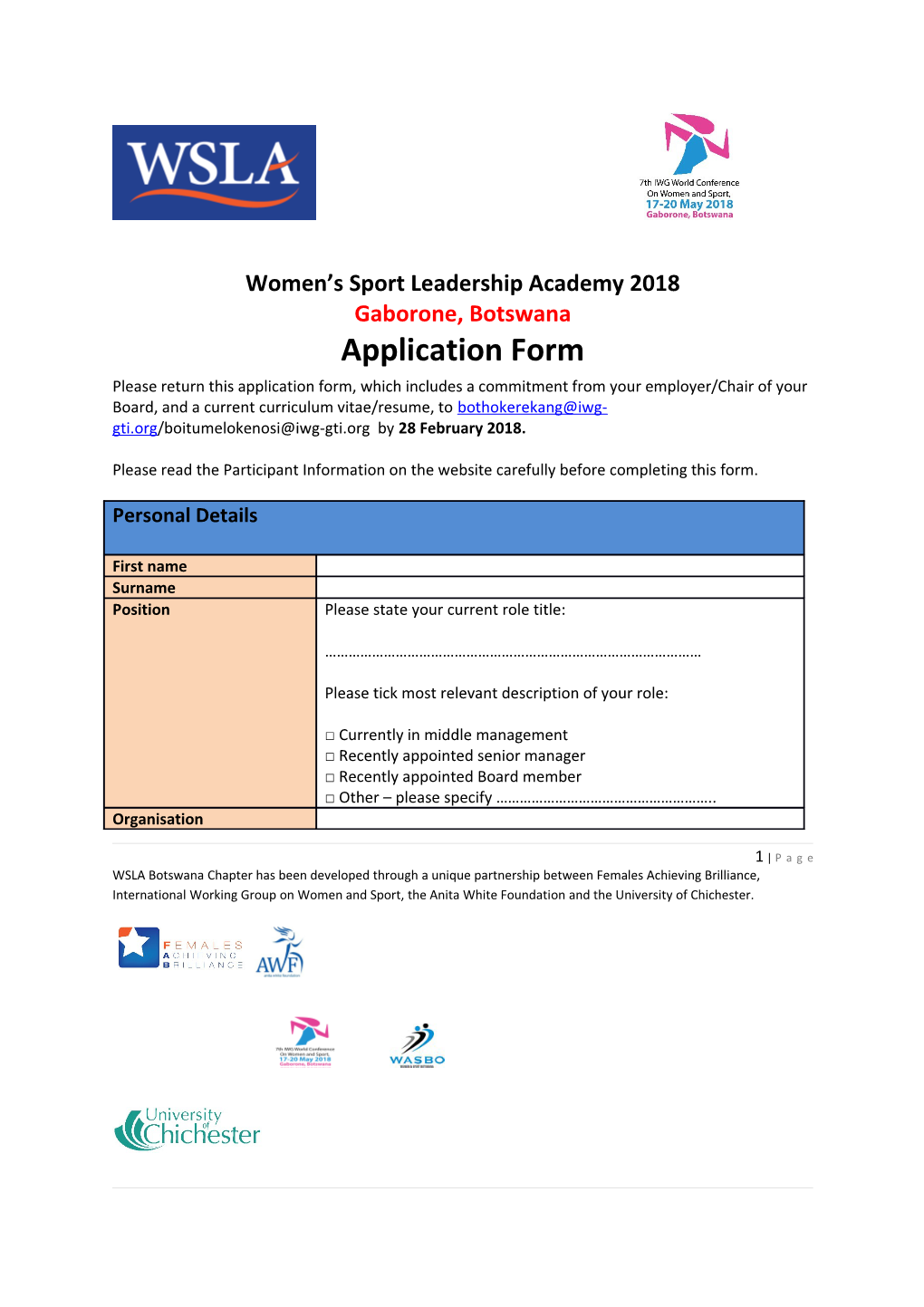 Women S Sport Leadership Academy 2018