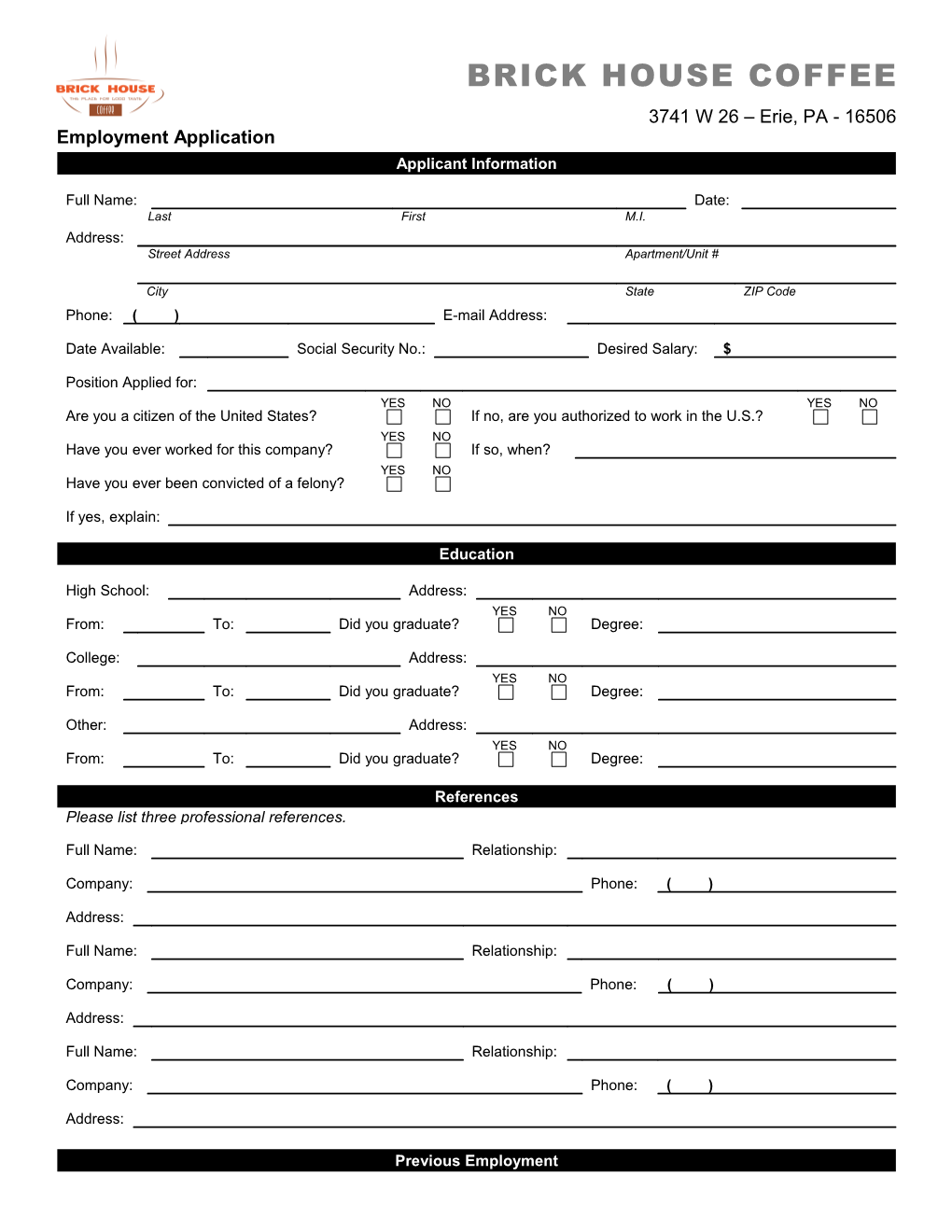 Employment Application s16