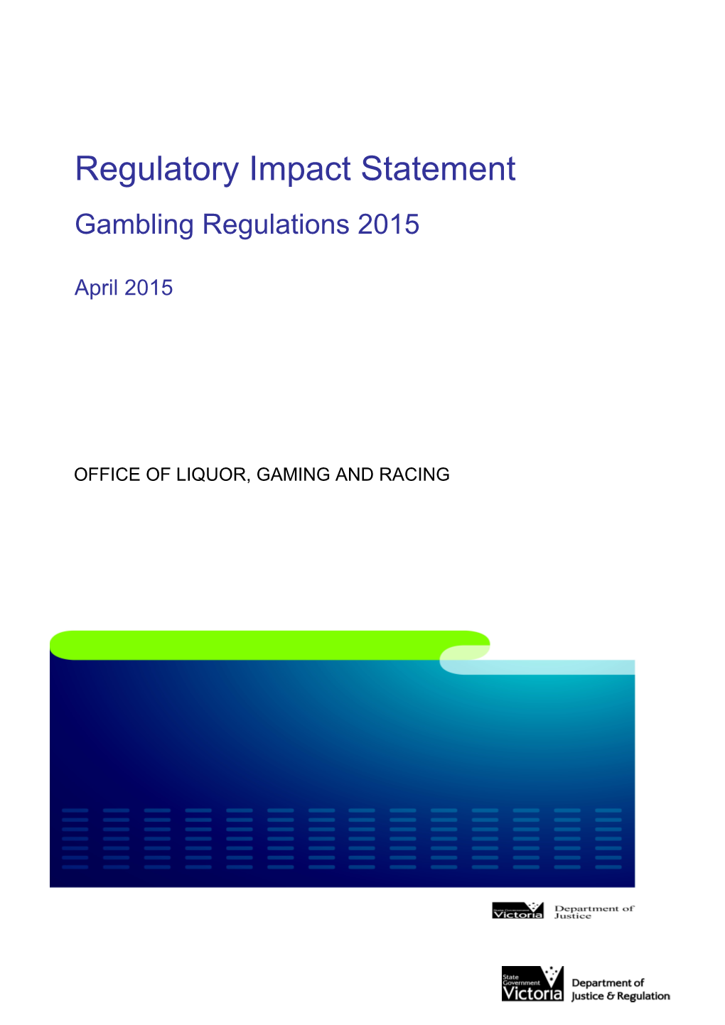 Regulatory Impact Statement