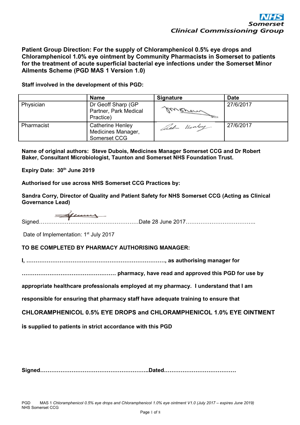 PATIENT GROUP DIRECTION for the ADMINISTRATION of LIVE ATTENUATED MEASLES, MUMPS and RUBELLA