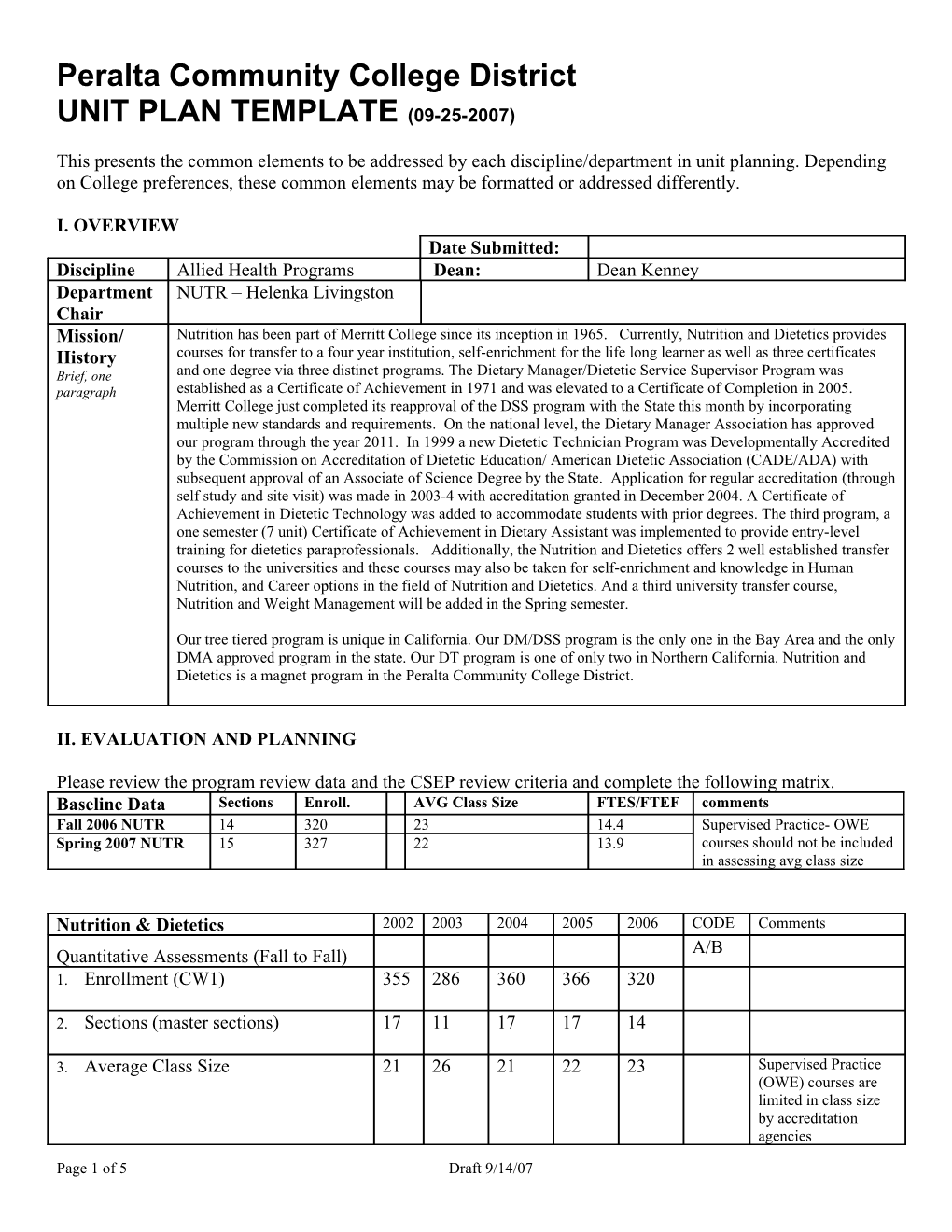 Action Plan Steps to Address CSEP Results