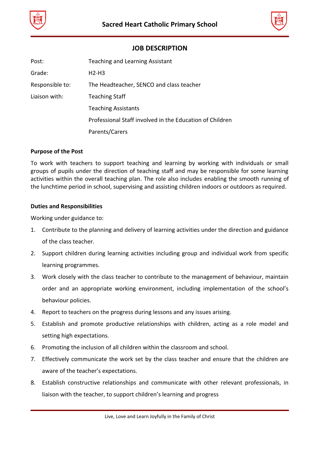 Model Procedure for the Filing of Personal Records in Schools