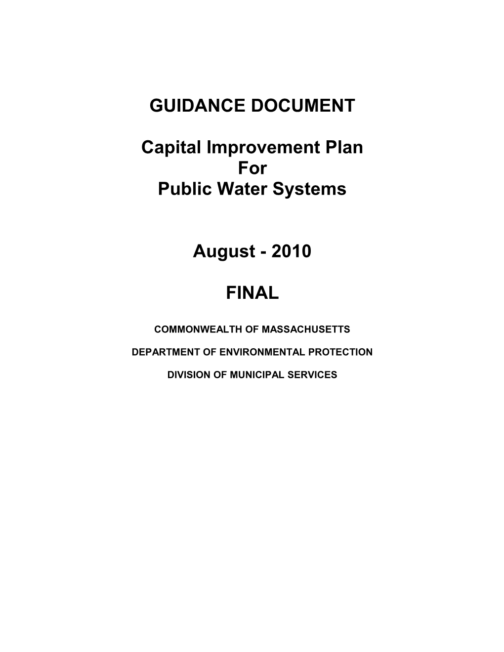 Guidance Document