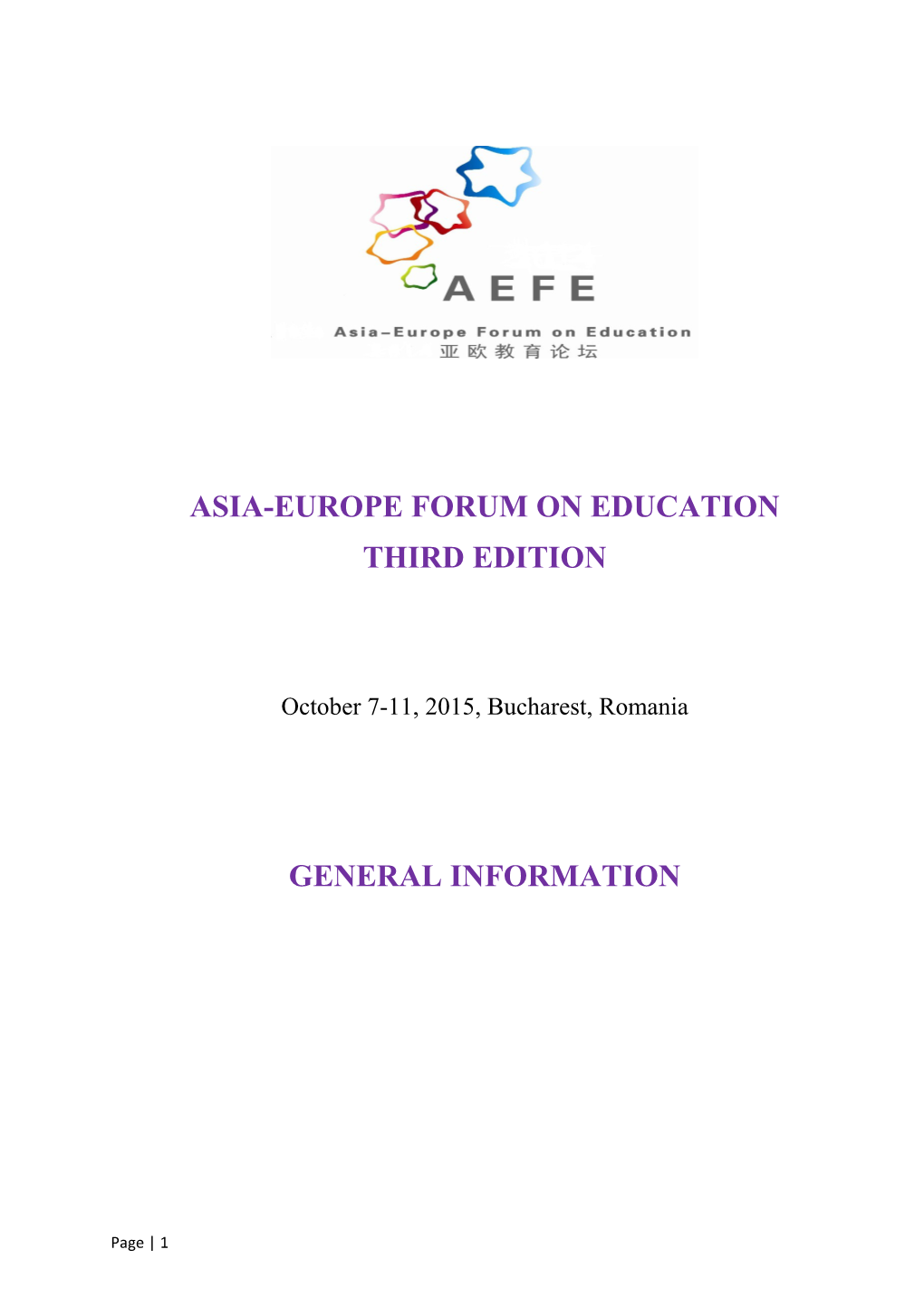 Asia-Europe Forum on Education