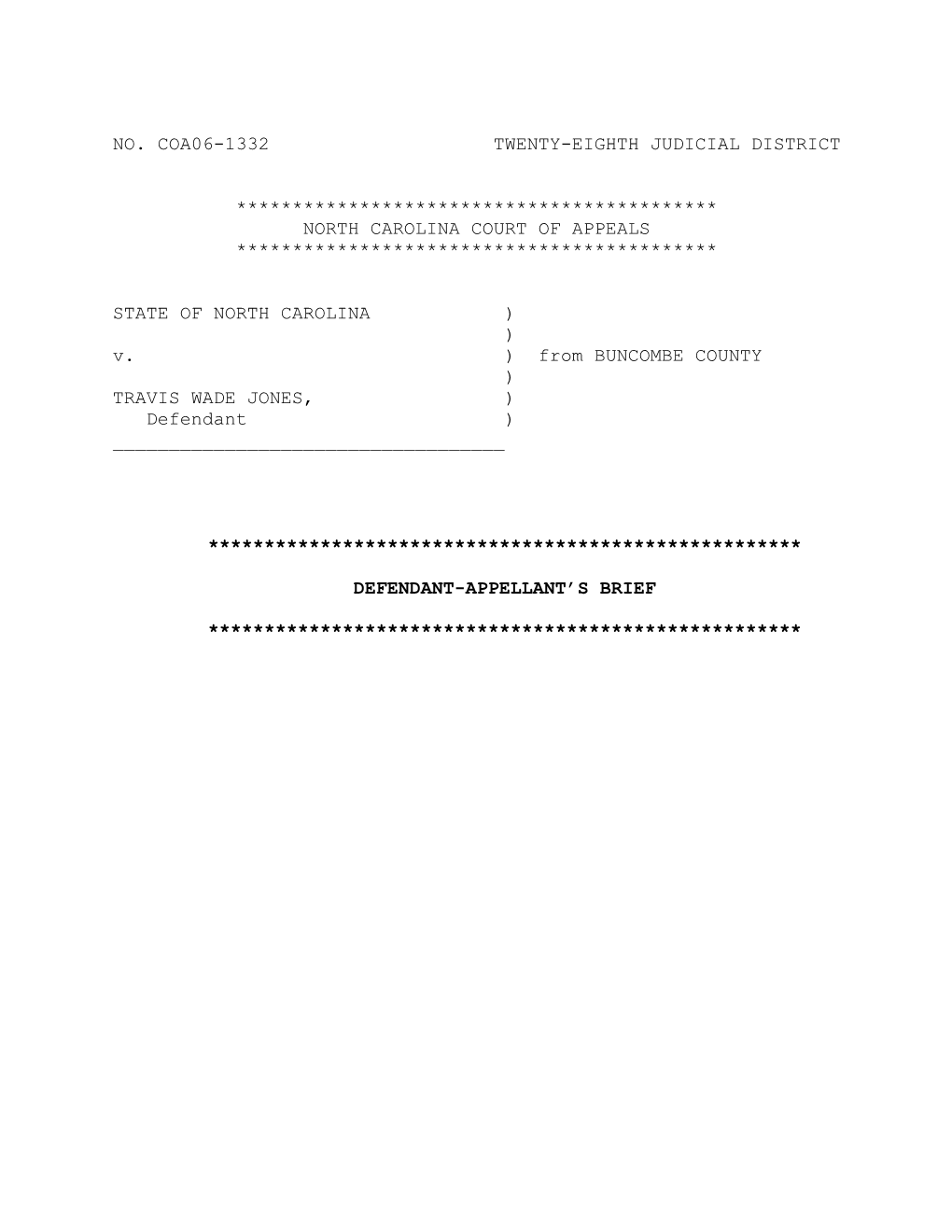 No. Coa06-1332Twenty-Eighth Judicial District