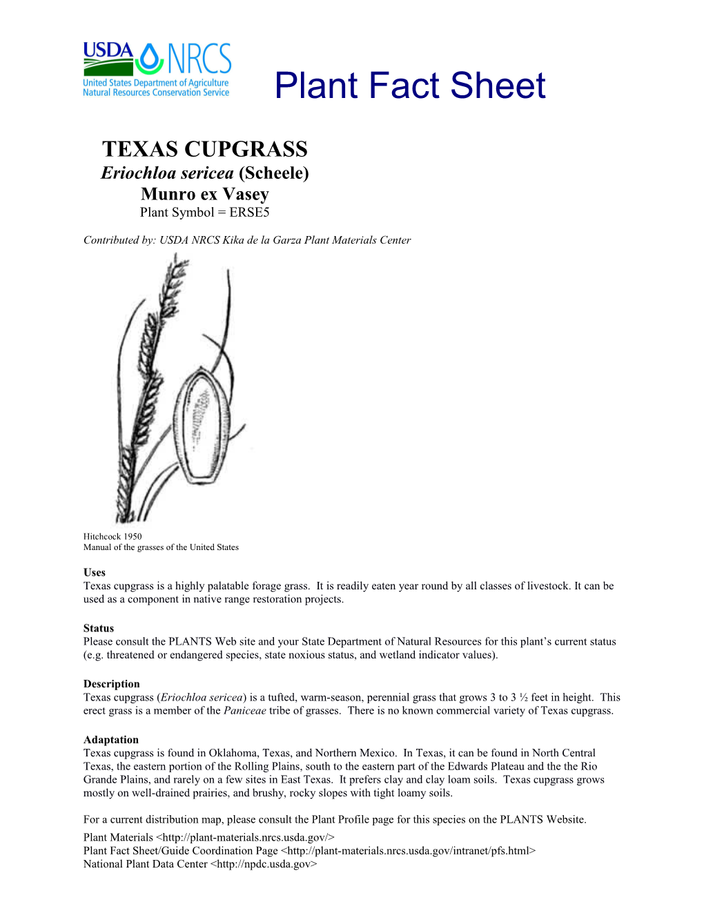 Contributed By: USDA NRCS Kika De La Garza Plant Materials Center