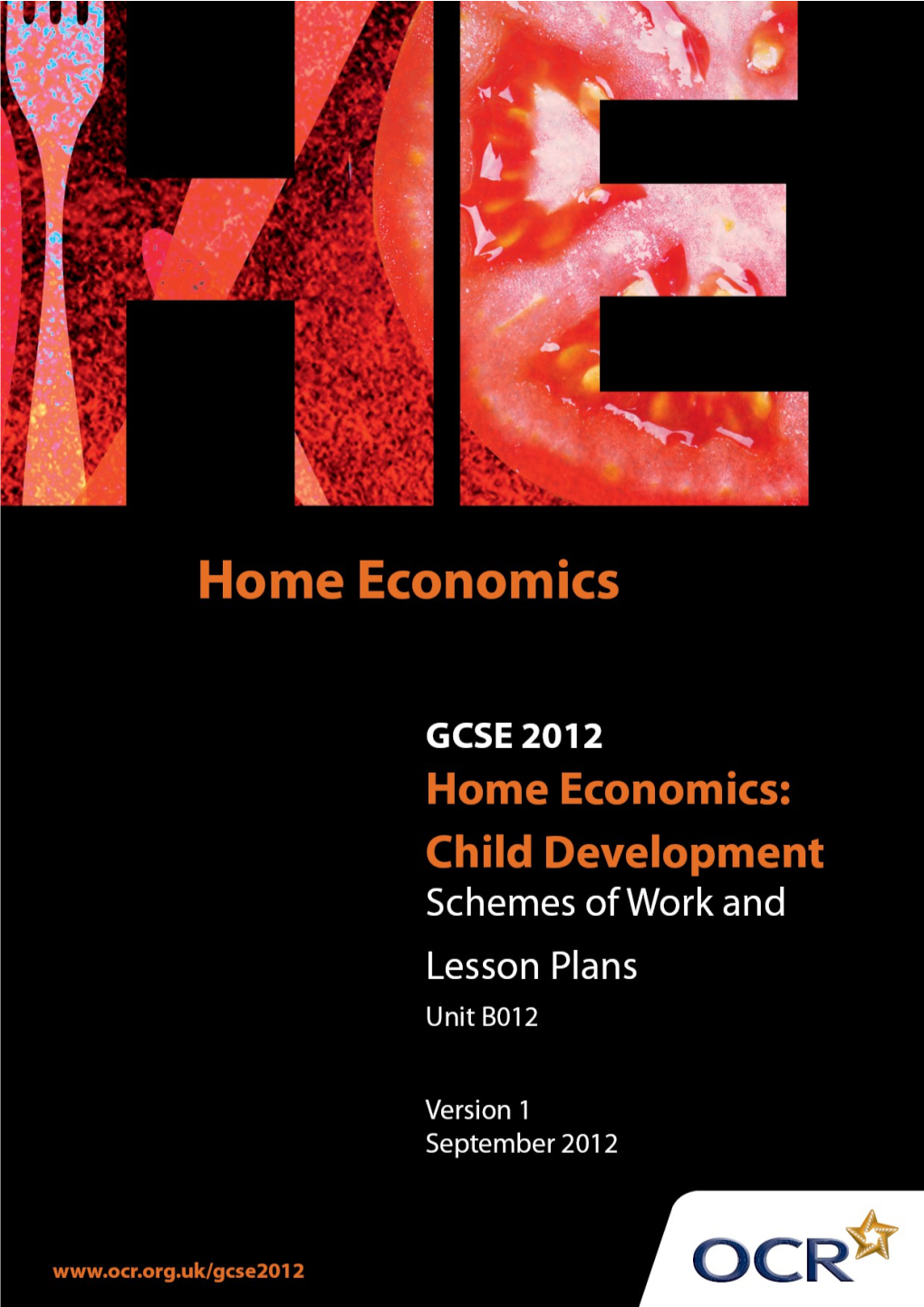 Sample Scheme of Work: OCR GCSE Home Economics (Child Development) Unit B012: Child Study 3