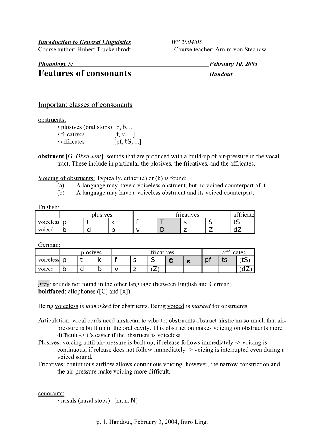 Introduction to Linguistics