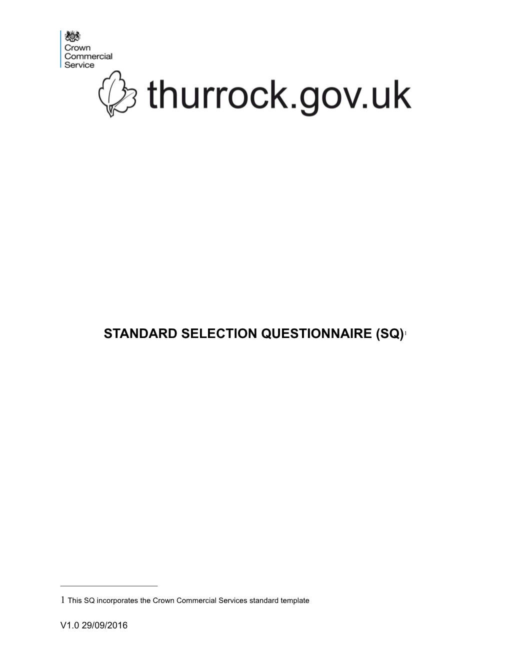 Thurrock Council - Invitation to Tender s1